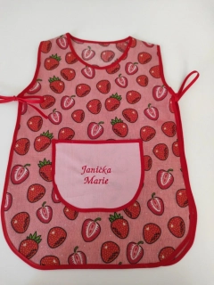 Dětská zástěrka jahody