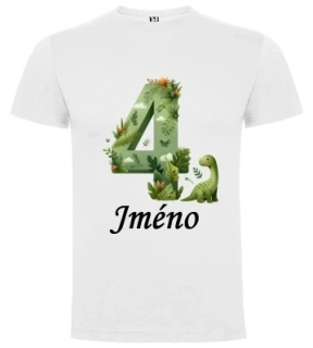 Tričko 4. narozeniny Dino ll