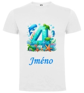 Tričko 4. narozeniny  Moře