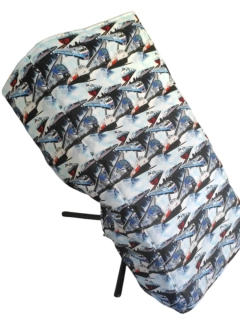 Zimní Nánožník na invalidní kočárek/vozík  Vlaky