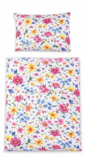 Peřinky do kočárku pro panenky květy