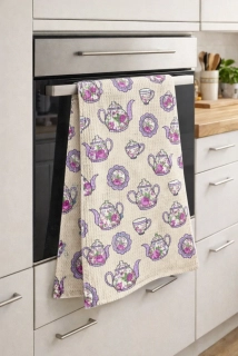 Kuchyňská utěrka fialková