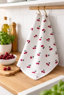 Kuchyňská utěrka Třešně