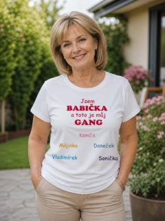 Tričko dámské s potiskem Babička