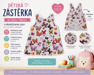 Dětská zástěrka motýlci