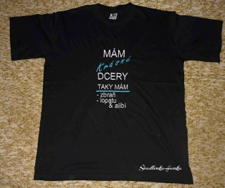 Tričko s vtipným nápisem