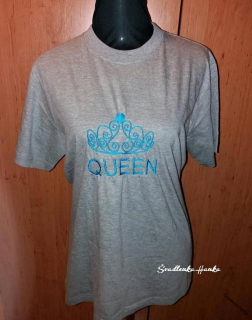 Partnerské tričko QUEEN-šedé