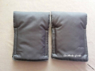 Rukávník dělený na kočárek šedý