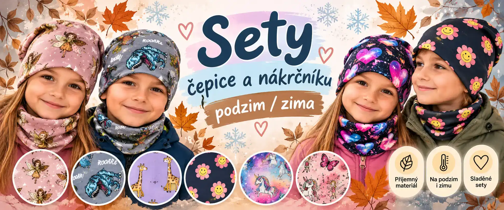Set čepice + nákrčník